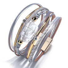 Bracelet mixte en corde avec fermoir magnétique