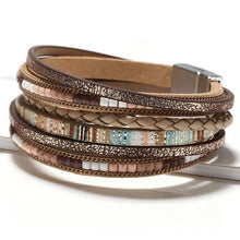 Bracelet mixte en corde avec fermoir magnétique