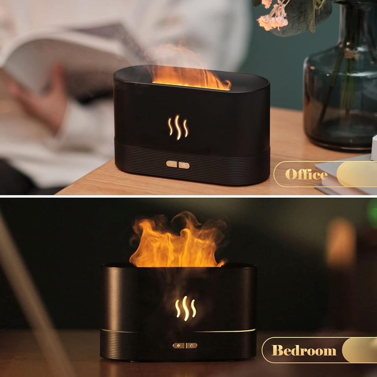 Eacam Simulation Flame Mist Humidifier