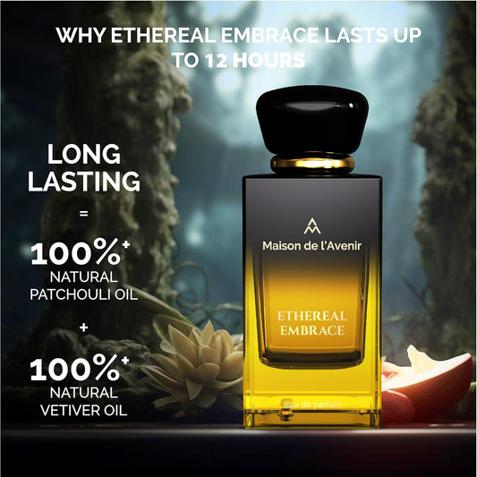 Maison de l'Avenir Ethereal Embrace - Unisex - a seductive Perfume for Women - Cologne for Men - with Fruity, Floral and Gourmand notes - Long Lasting - Fine Niche Fragrance