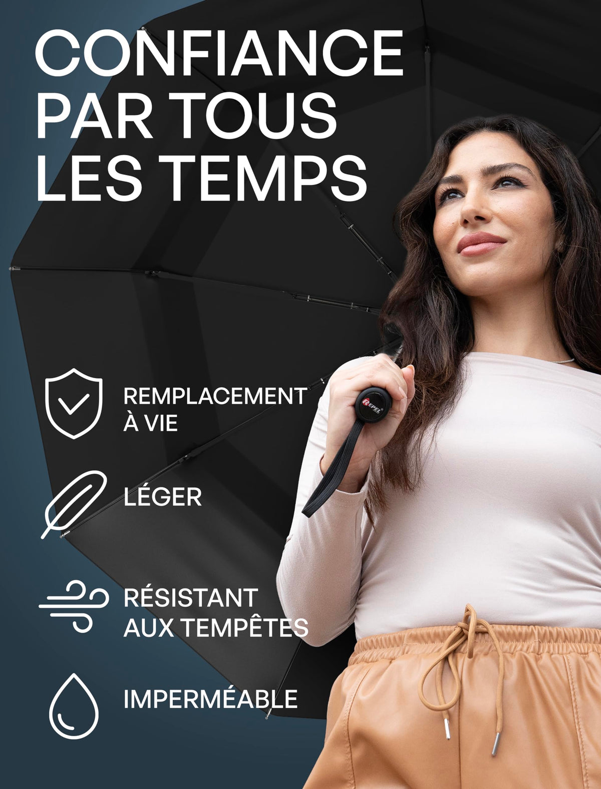Parapluie pliant automatique Repel