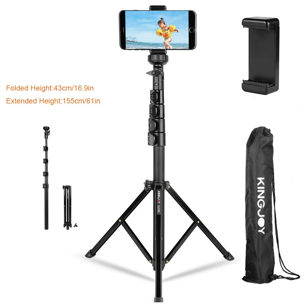 Trépied pour téléphone et perche selfie extensible de 61 pouces – FL019S