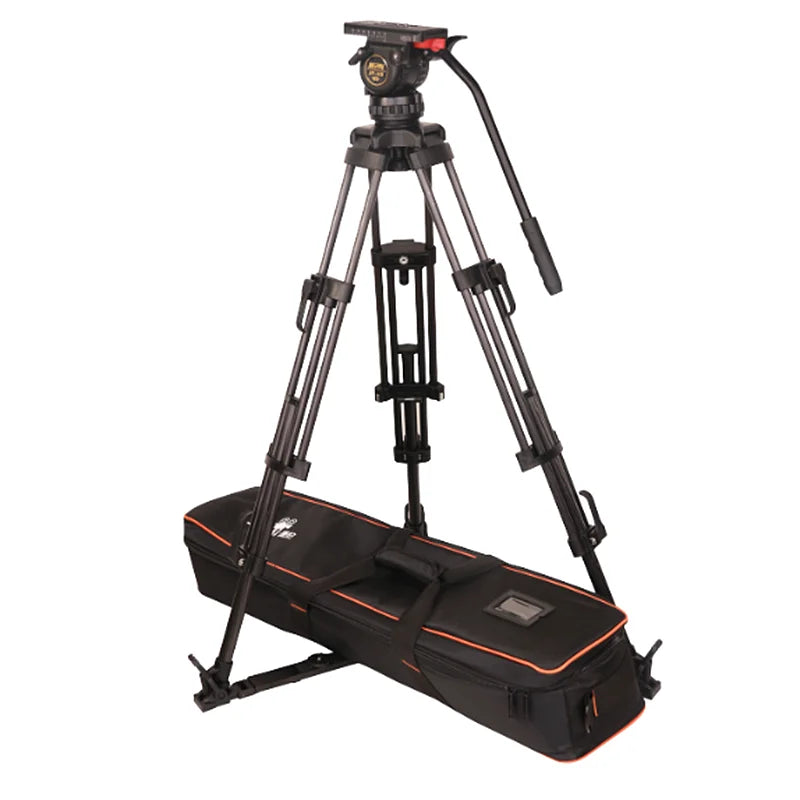 Trépied vidéo professionnel Jiepai V8 avec tête fluide