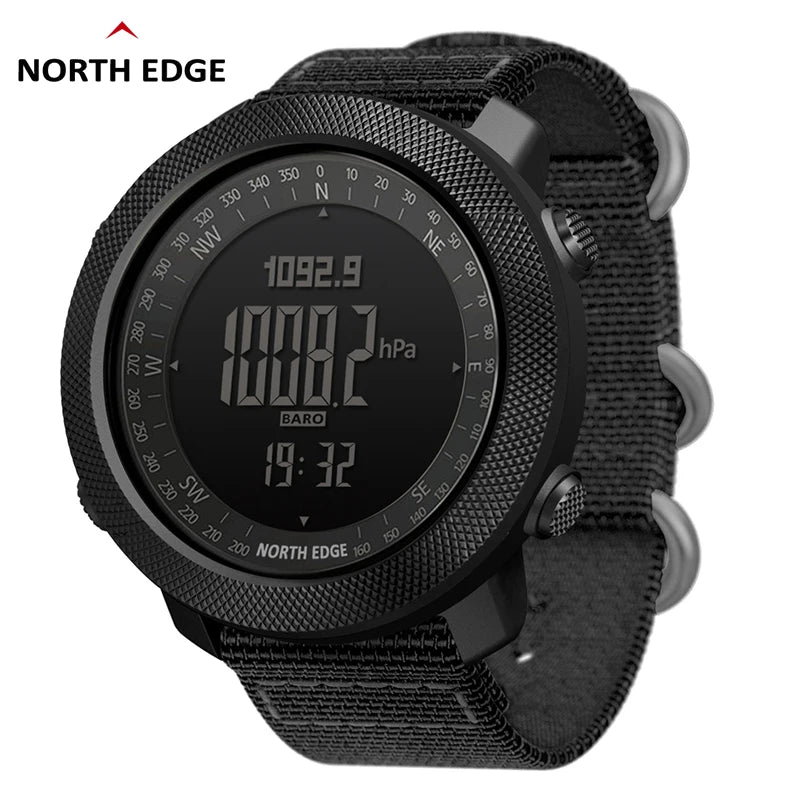 Montre numérique de sport NORTH EDGE avec altimètre et boussole