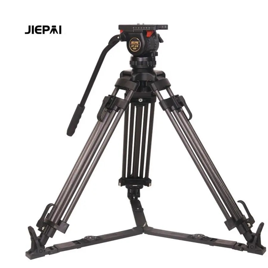 Trépied vidéo professionnel Jiepai V8 avec tête fluide