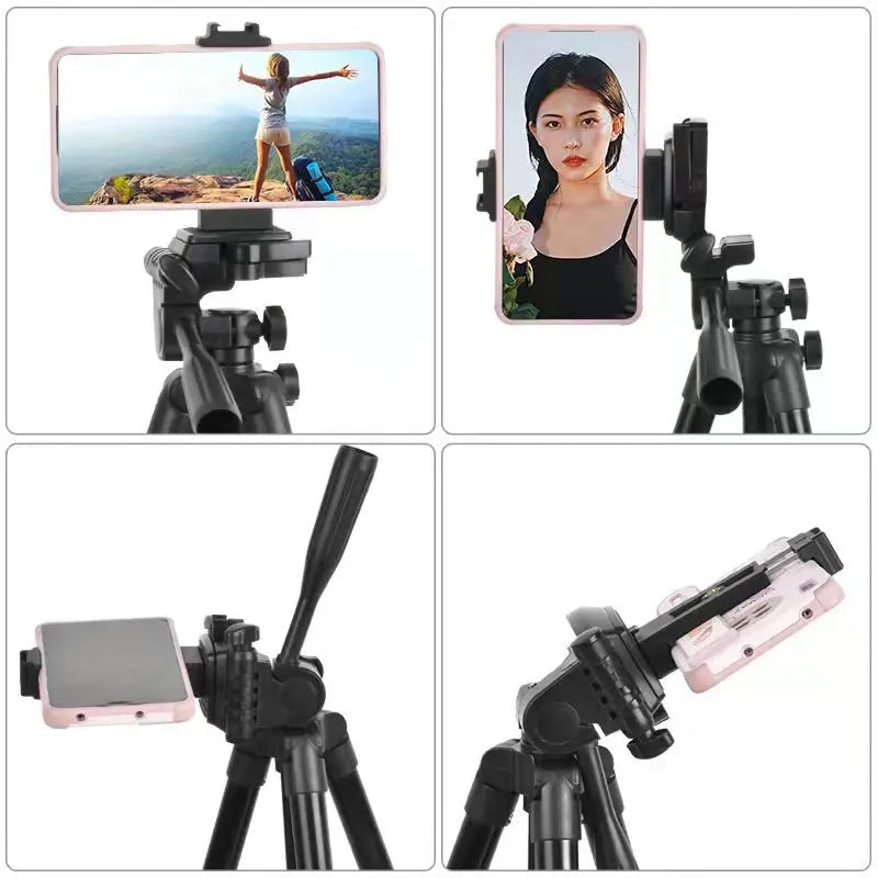 Trépied multifonction pour téléphone, selfie et éclairage