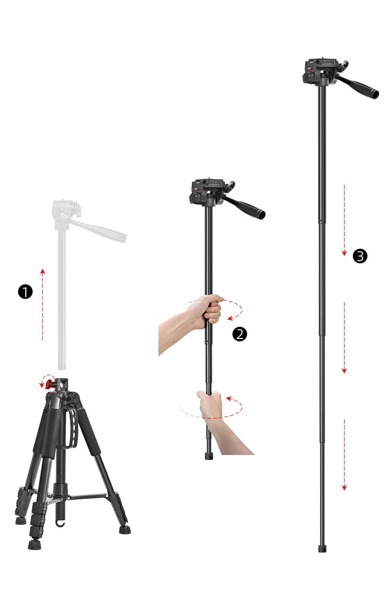 Trépied professionnel portable pour appareil photo – modèle A185