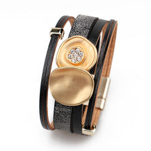 Bracelet mixte en corde avec fermoir magnétique