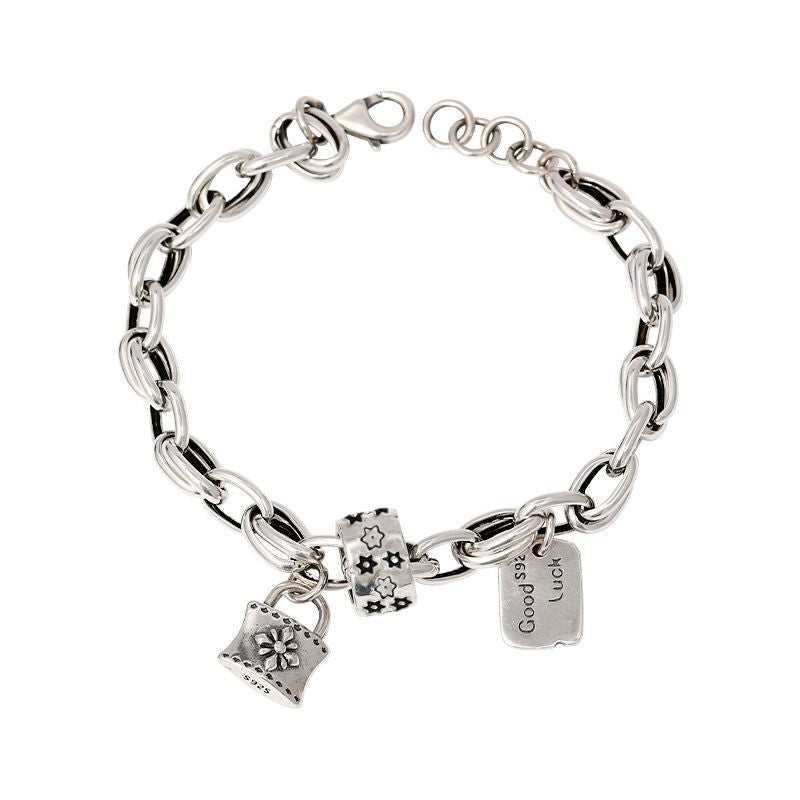 Bracelet vintage avec étoile à six branches