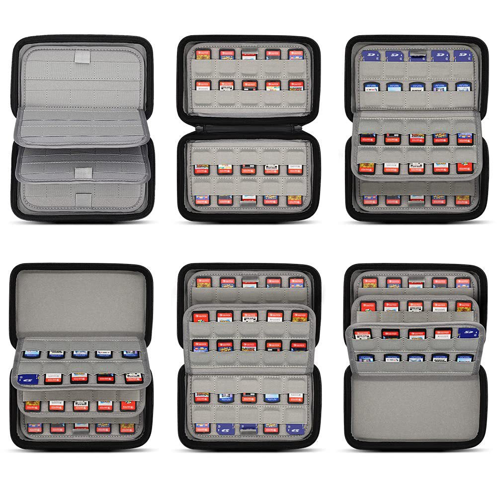 Boîtier de rangement pour cartes de jeux Nintendo Switch et cartes SD
