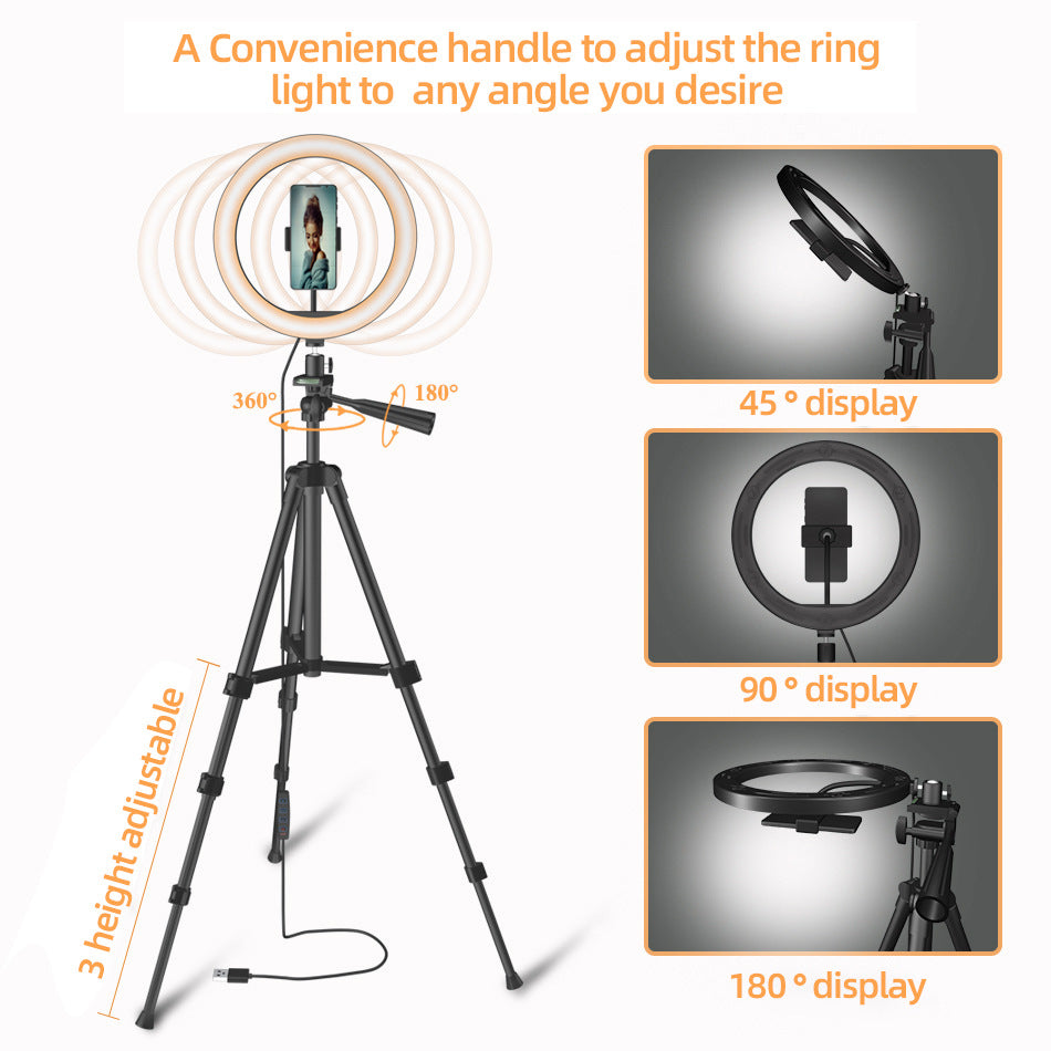 Kit d’éclairage circulaire LED pour photographie et diffusion en direct