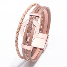 Bracelet mixte en corde avec fermoir magnétique