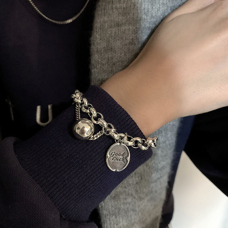 Bracelet vintage avec étoile à six branches