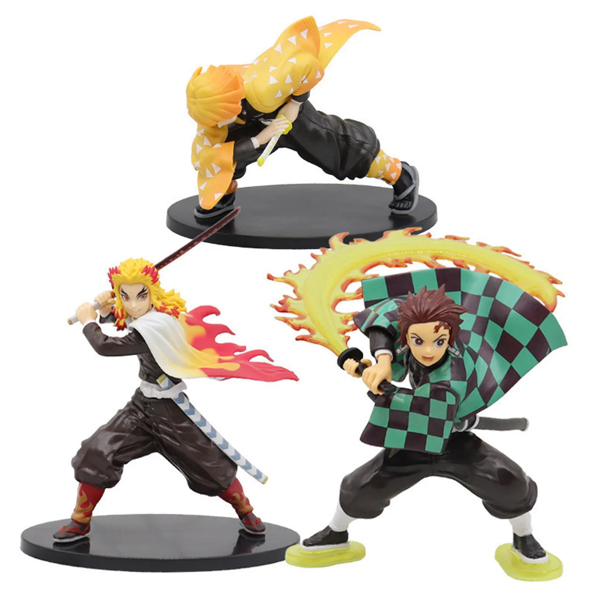 Figurine de guerrier d’anime en pose de combat