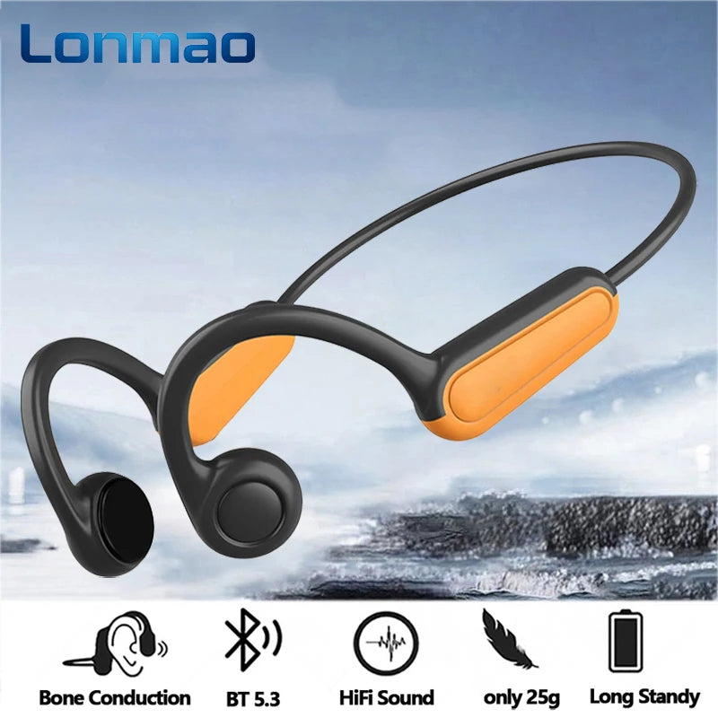Écouteurs B8 à conduction osseuse, Bluetooth 5.3