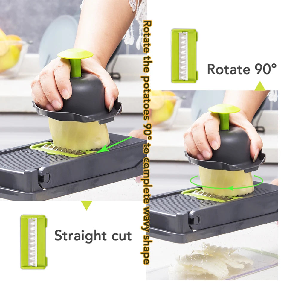 Râpe multifonction pour légumes avec accessoires de cuisine