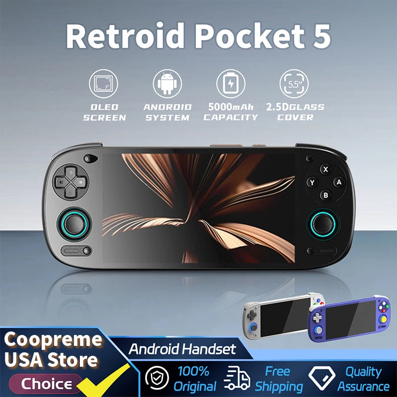 Console portable Retroid Pocket 5 – écran AMOLED 5,5 pouces