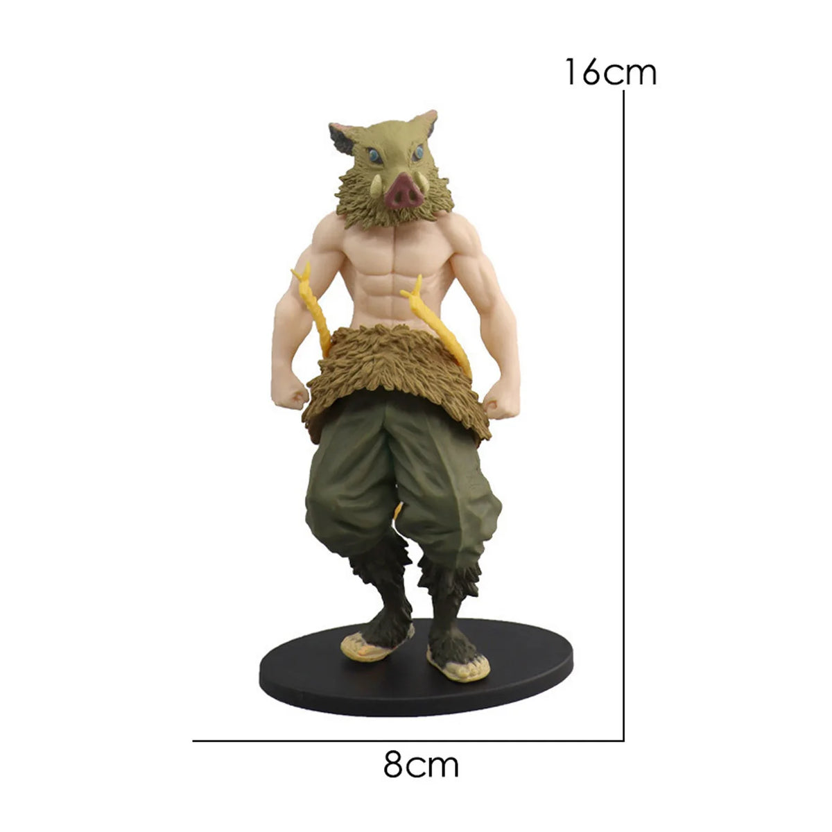 Figurine de guerrier d’anime en pose de combat