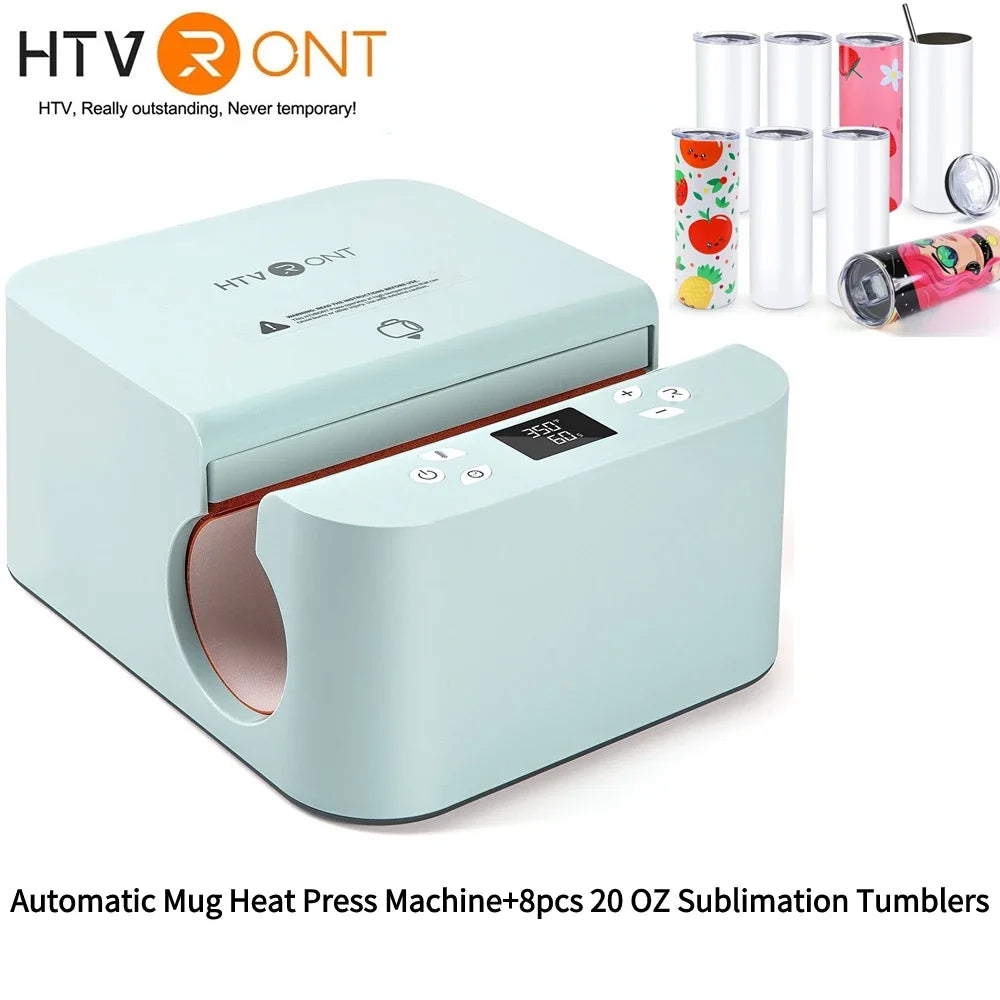 Presse automatique HTVRONT pour gobelets – pack avec accessoires