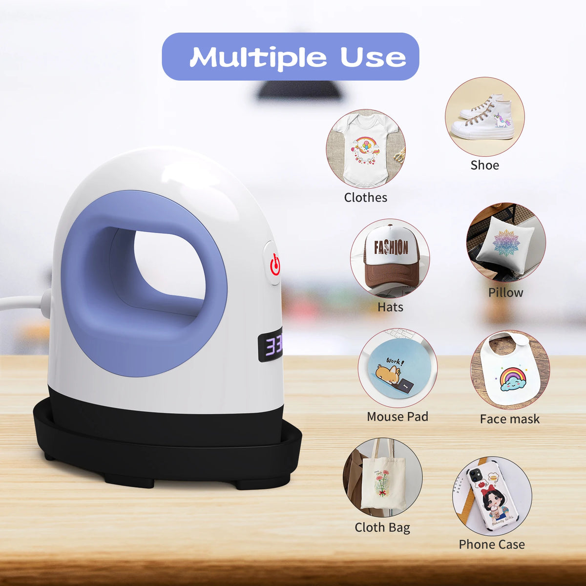Mini presse à chaud MiniA – 14 niveaux de température
