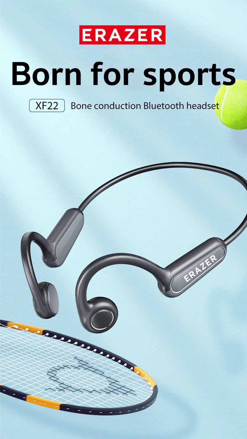Écouteurs ERAZER XF22 à conduction osseuse, Bluetooth 5.4