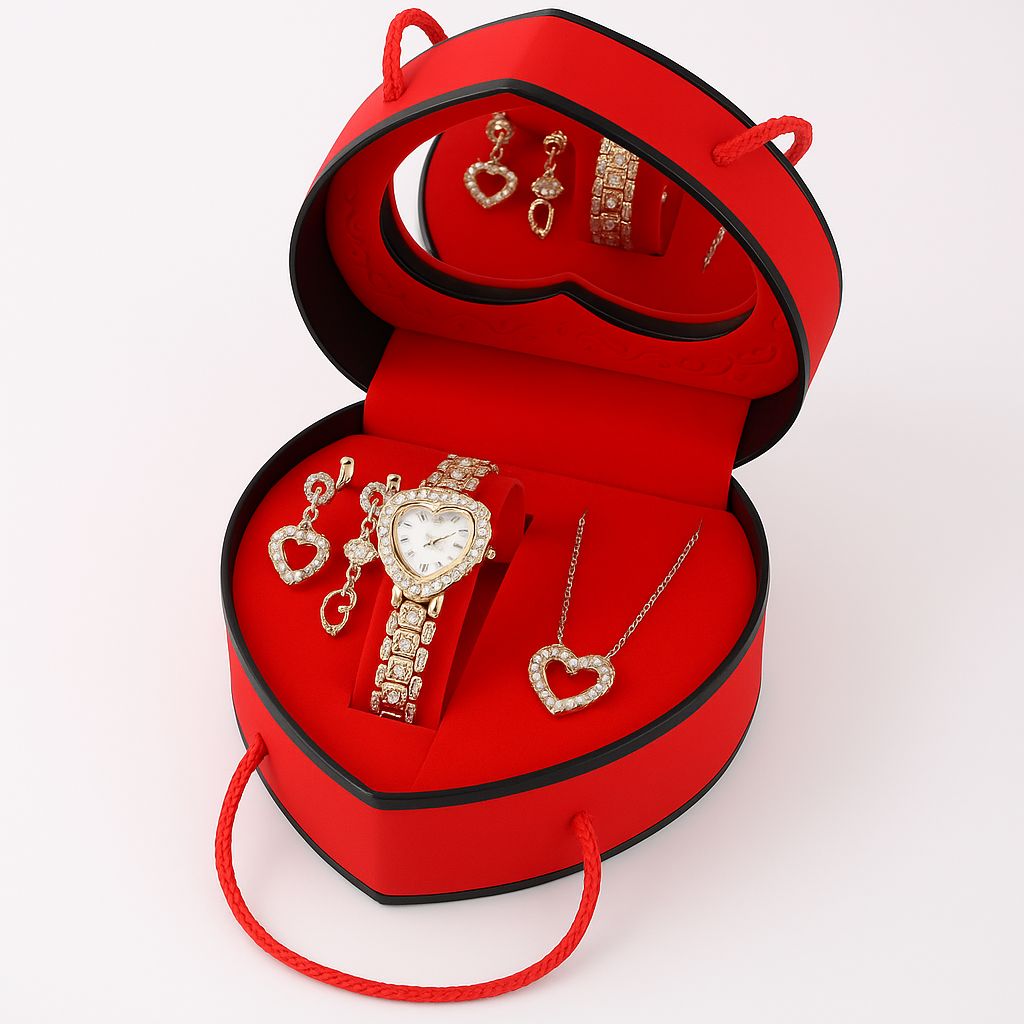 Coffret Cadeau Bijoux & Montre Femme