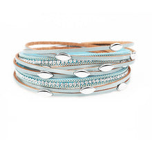 Bracelet mixte en corde avec fermoir magnétique