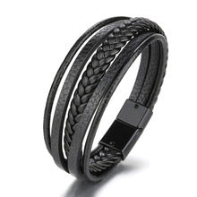 Bracelet mixte en corde avec fermoir magnétique