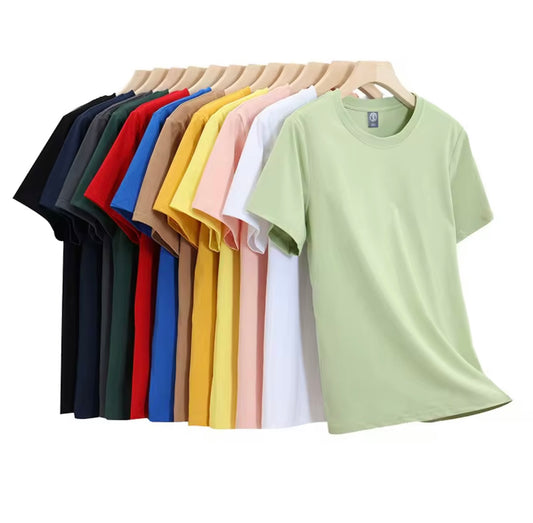 T-shirt vierge manches courtes  100 % coton