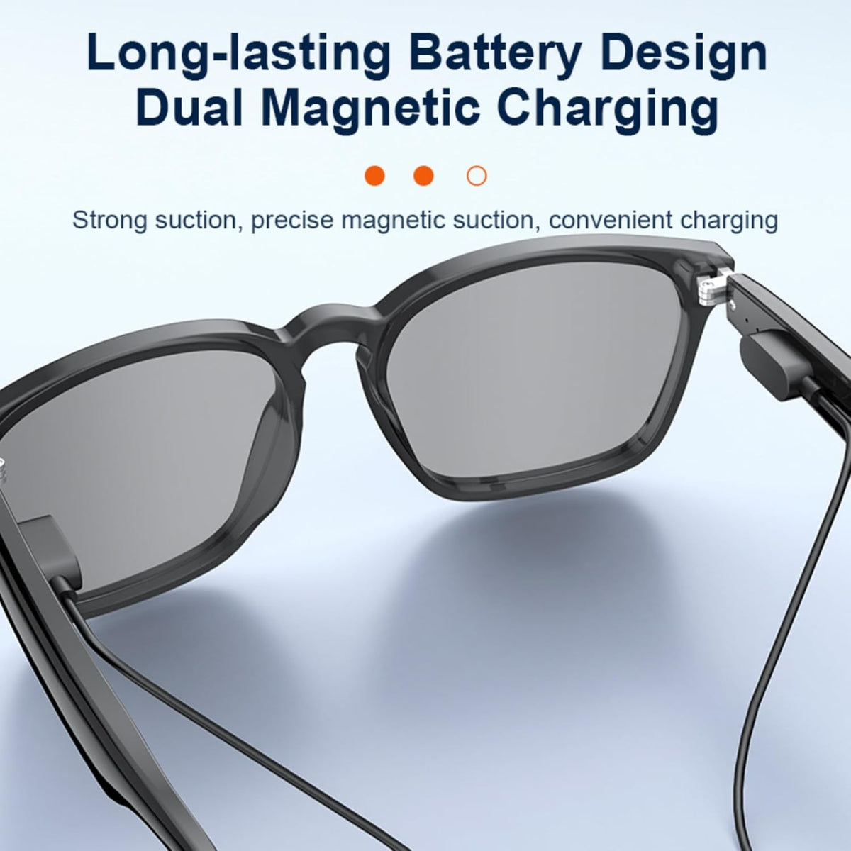 AI Smart Glasses with 140-Language Translation - Bluetooth Glasses for Music/Calls, Color-Changing Lenses, Men & Women (Travel & Business Meetings, Black)