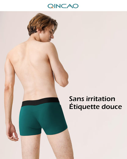 Boxers homme QINCAO en coton – lot de 6