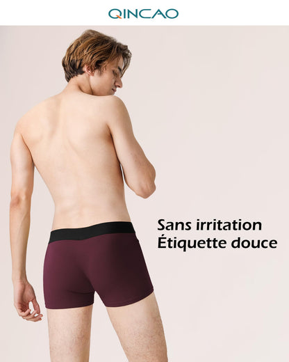 Boxers homme QINCAO en coton – lot de 6