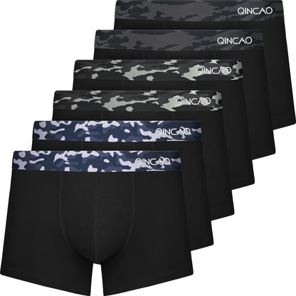 Boxers homme QINCAO en coton – lot de 6