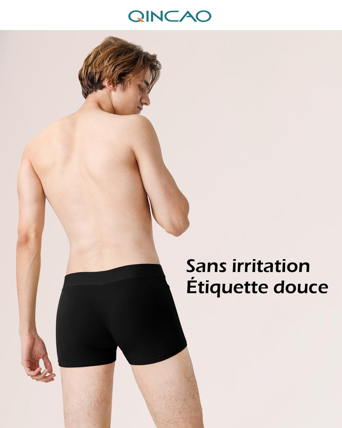 Boxers homme QINCAO en coton – lot de 6