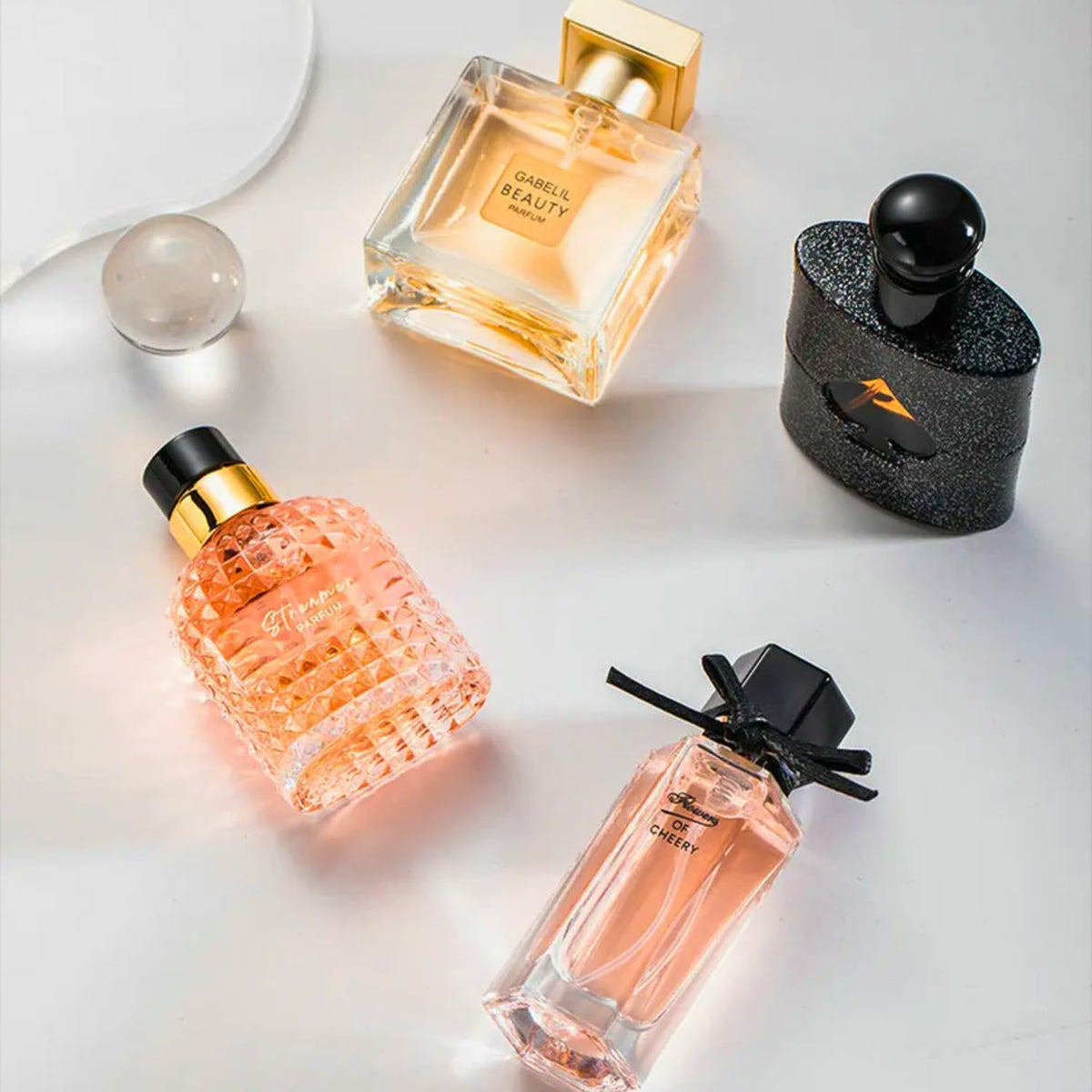 Perfume Gift Set For Women, 4 Pcs Perfume Set Valentine Gift for Her, Long-Lasting Fresh Floral Aromatic Fragrance, Ladies Perfume Set For Dating, Birthday, Gift To Girlfriend, Eau de Parfum For Women