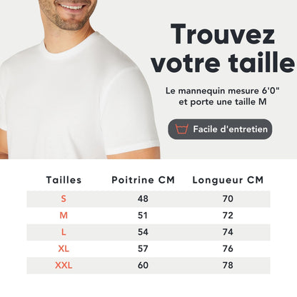 T-shirts homme FM London en coton – lots de 3 ou 5