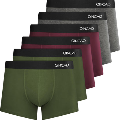 Boxers homme QINCAO en coton – lot de 6