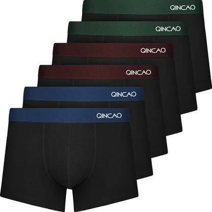 Boxers homme QINCAO en coton – lot de 6