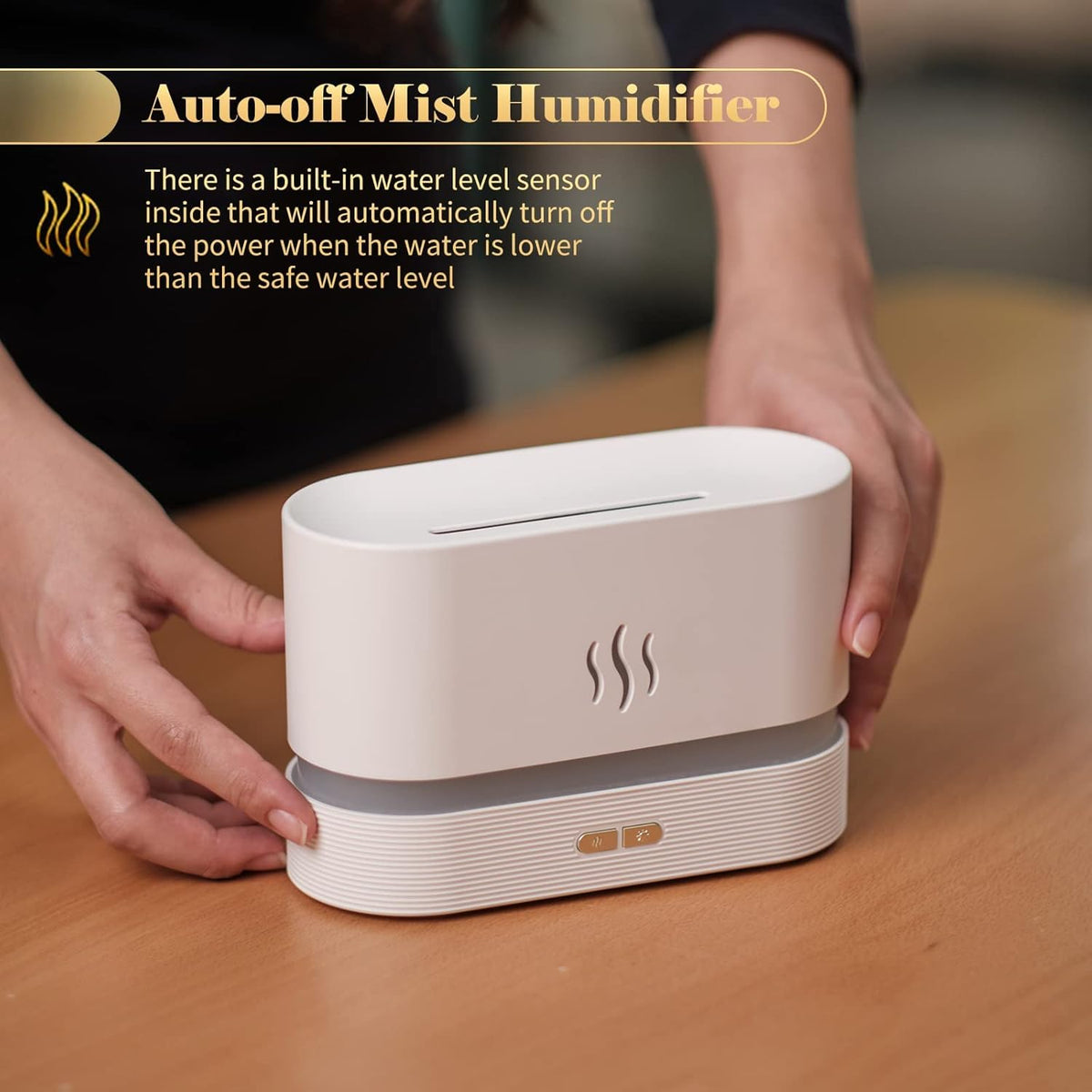 Eacam Simulation Flame Mist Humidifier