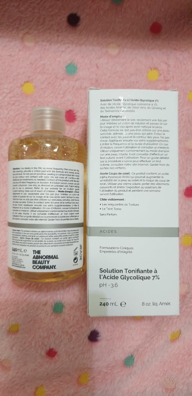 The Ordinary Cloud.Sales Cosmetics Original 100% Toning Solution | 240ml | Glycolic Acid Exfoliating Tonic | by Cloud.Sales Cosmetics
