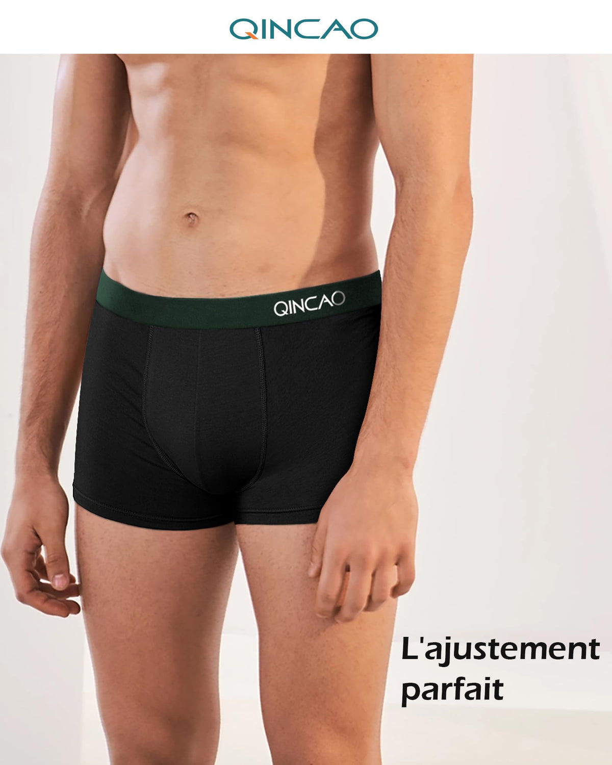Boxers homme QINCAO en coton – lot de 6