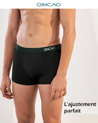 Boxers homme QINCAO en coton – lot de 6