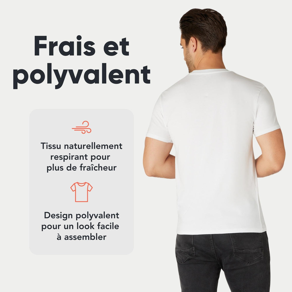 T-shirts homme FM London en coton – lots de 3 ou 5