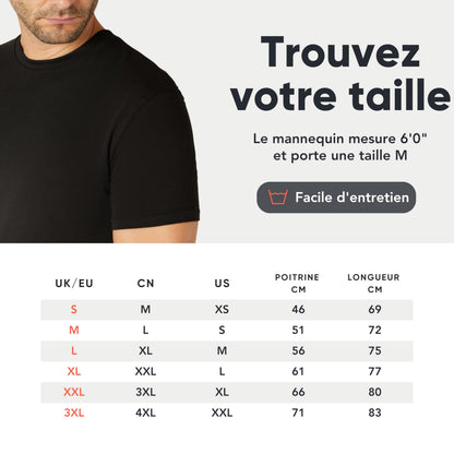 T-shirts homme FM London en coton – lots de 3 ou 5