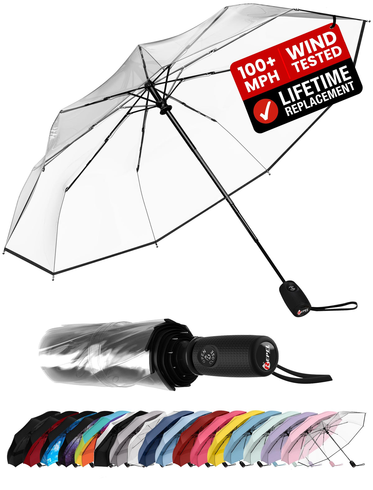 Parapluie pliant automatique Repel