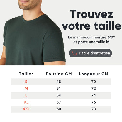 T-shirts homme FM London en coton – lots de 3 ou 5