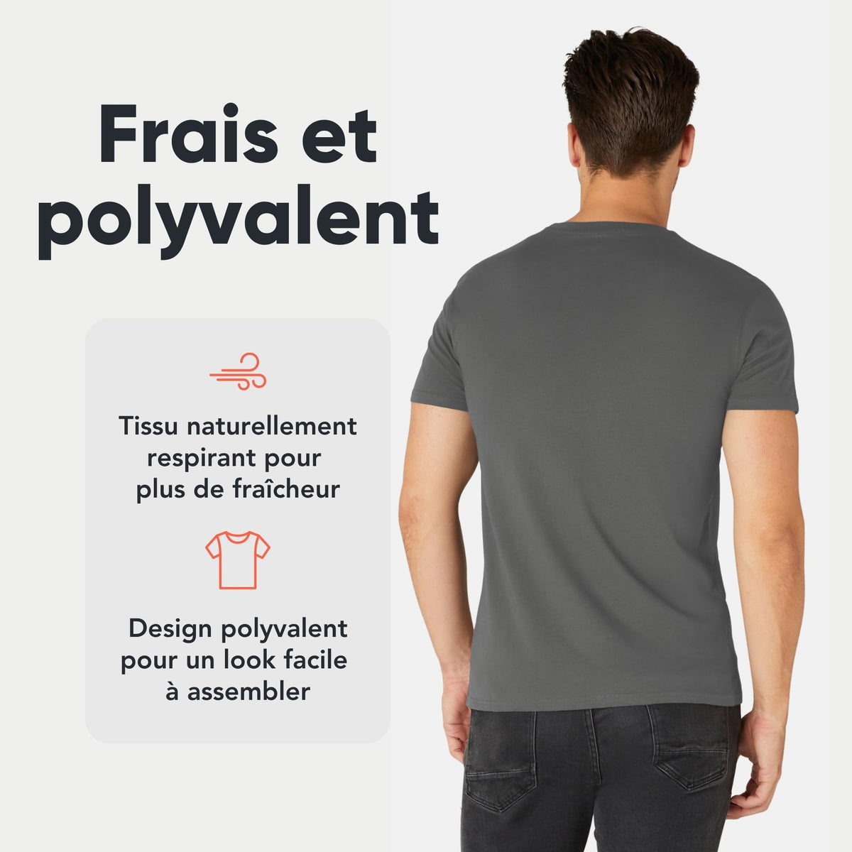 T-shirts homme FM London en coton – lots de 3 ou 5