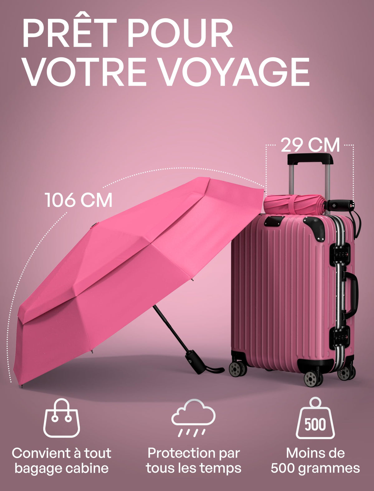 Parapluie pliant automatique Repel