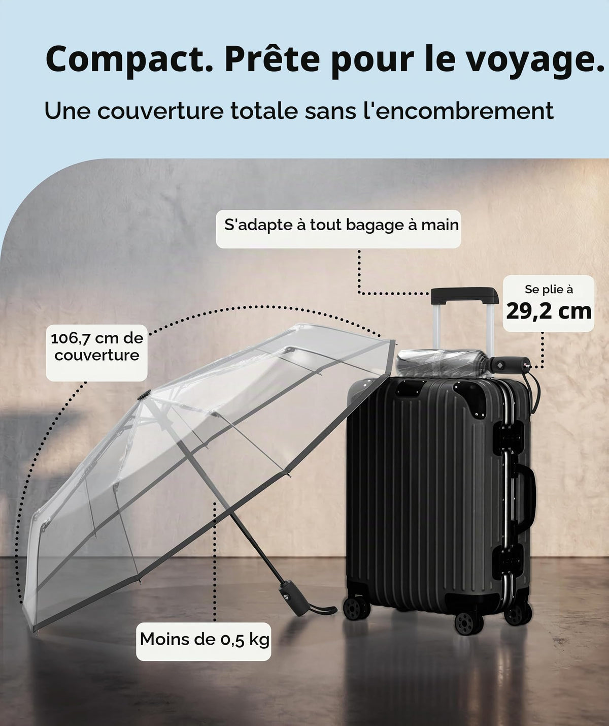 Parapluie pliant automatique Repel