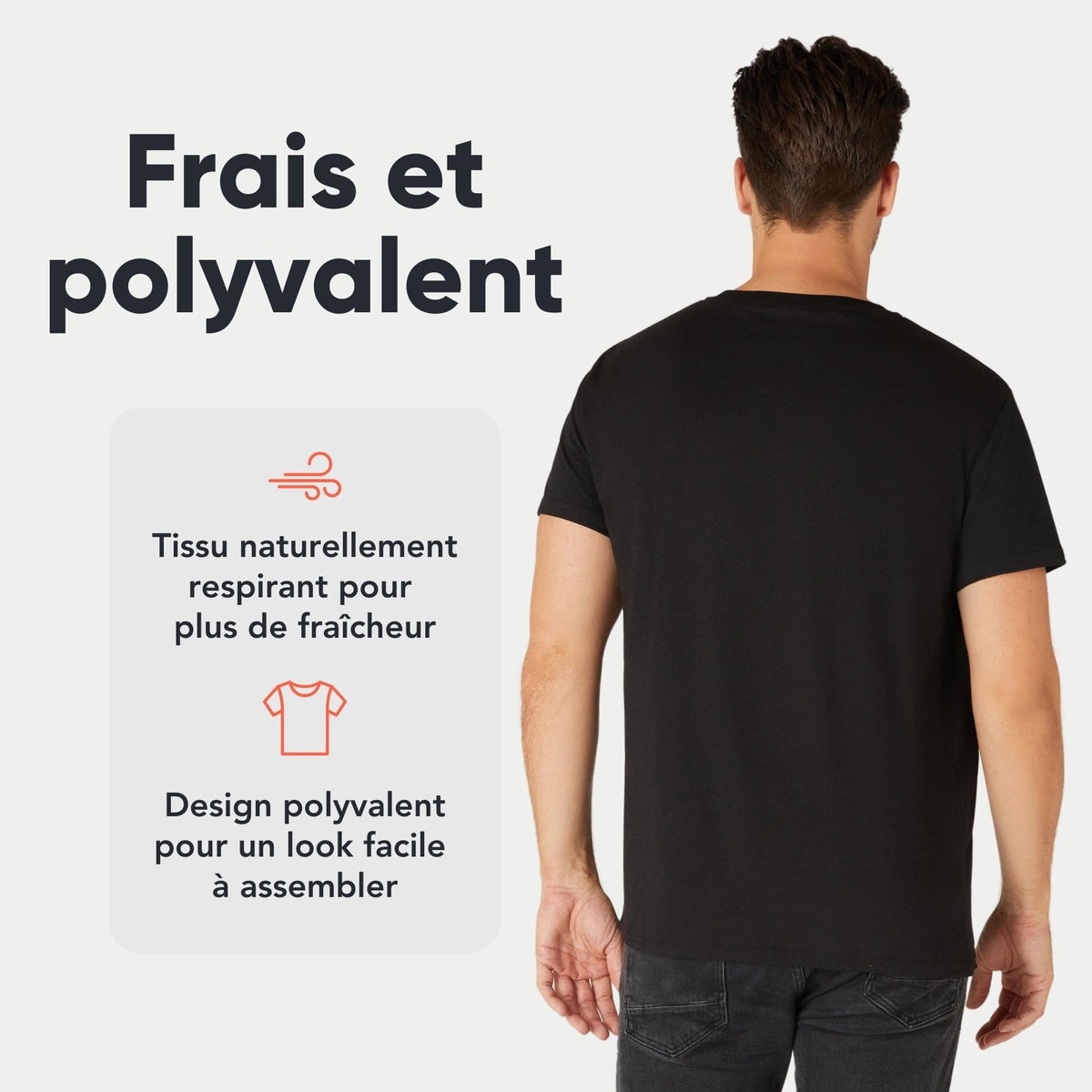 T-shirts homme FM London en coton – lots de 3 ou 5